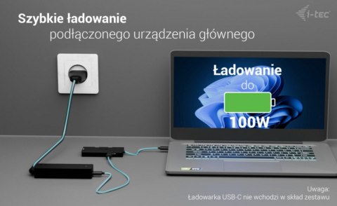Stacja dokująca USB-C Triple 4K HDMI Video Adapter Power Delivery 100W I-tec