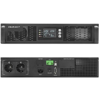 Zasilacz awaryjny UPS do RACK | 1kVA | 1000W | Power Factor 1.0 |LCD | On-line Qoltec