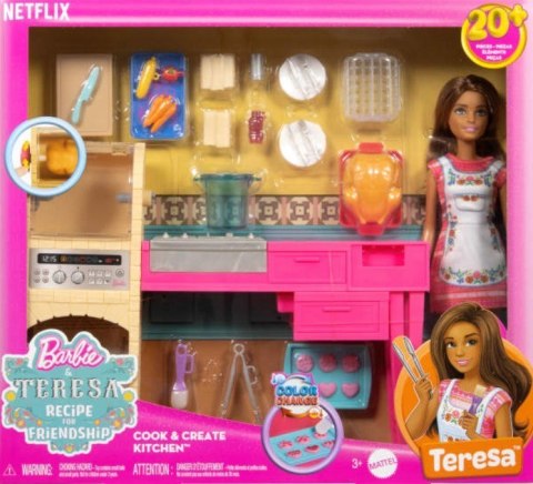 Zestaw lalka Barbie Kuchnia Teresy Przepis na przyjaźń Mattel