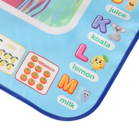 Mata wodna do malowania rysowania wodą mazaki pieczątki szablony wałek 100x80cm alfabet Kik Sp. z o. o. Sp. k.