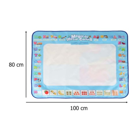 Mata wodna do malowania rysowania wodą mazaki pieczątki szablony wałek 100x80cm alfabet Kik Sp. z o. o. Sp. k.