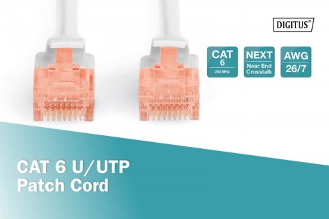 Patch cord U/UTP kat.6 PVC 2m szary Digitus