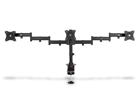Stojak biurkowy potrójny z zaciskiem, 3xLCD, max. 27, max. obciążenie 8kg, uchylno-obrotowy 360 Digitus