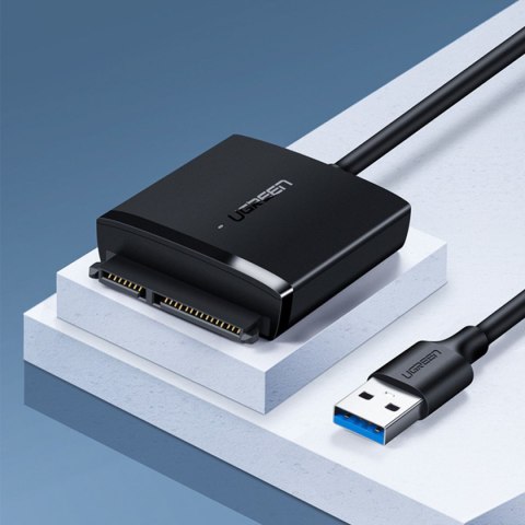 Kabel Adapter do dysku HDD i SSD SATA 2.5'' / 3.5'' USB 3.0 do 12TB - czarny UGREEN