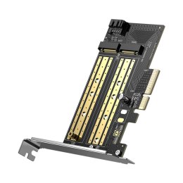 Karta rozszerzeń adapter PCIe 3.0 x4 dodatkowe dwa sloty SSD M.2 M-Key i M.2 B-Key UGREEN