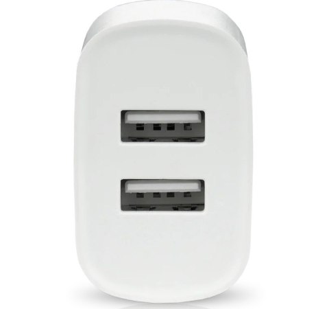 Ładowarka sieciowa 2X USB 2,4A 12W Biała EverActive