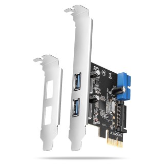 PCEU-232RS Kontroler PCIe 2+2x port USB 3.2 GEN 1, UASP, SP & LP 15-pin SATA zasilacz AXAGON