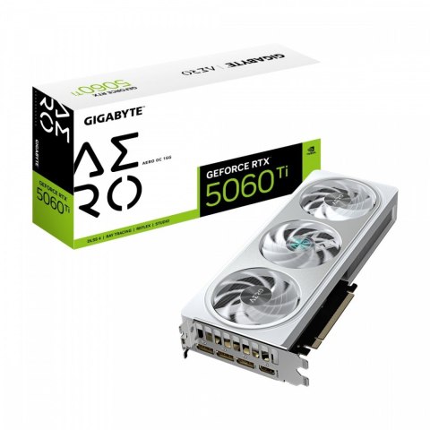 Karta graficzna GeForce RTX 5060 Ti AERO OC 16G 128BIT GDDR7 HDMI/3DP Gigabyte