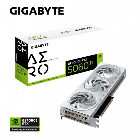 Karta graficzna GeForce RTX 5060 Ti AERO OC 16G 128BIT GDDR7 HDMI/3DP Gigabyte