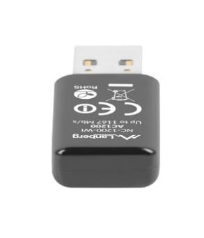 Karta sieciowa USB AC1200 dual 2 wewnętrzne anteny NC-1200-WI Lanberg