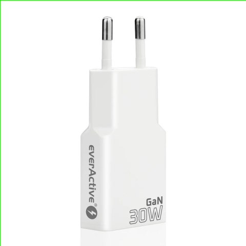 Ładowarka sieciowa SUPER SLIM QC 4+ 30W 2XUSB-C biała SC-385Q EverActive
