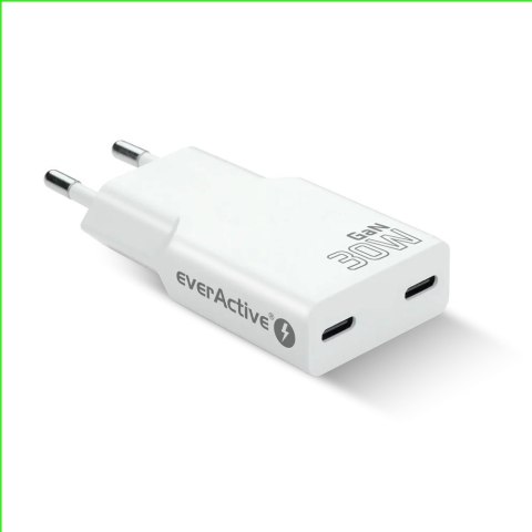 Ładowarka sieciowa SUPER SLIM QC 4+ 30W 2XUSB-C biała SC-385Q EverActive