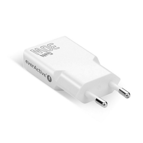 Ładowarka sieciowa SUPER SLIM QC 4+ 30W 2XUSB-C biała SC-385Q EverActive