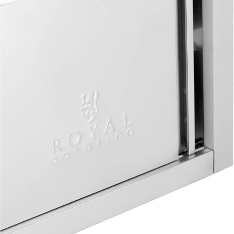 Szafa ścienna gastronomiczna z drzwiami przesuwanymi STAL 130 kg 120 x 40 x 50 cm Royal Catering
