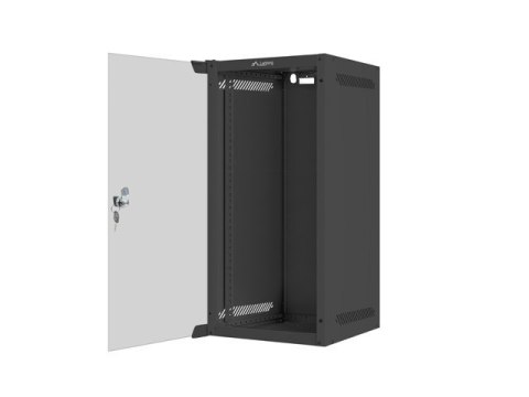 Szafa wisząca 10 cali 12U 280x310 czarna FLAT PACK Lanberg