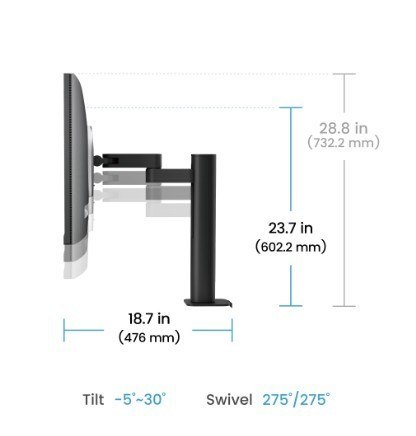 Monitor 28 cali RD280UA 4K IPS 5ms/IPS/1200:1/HDMI/DP Benq