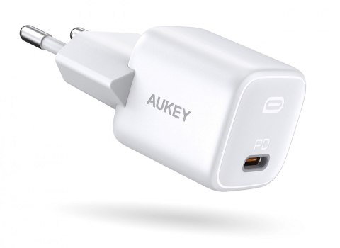 PA-B1 White Omnia Mini ładowarka sieciowa 1xUSB-C Power Delivery 20W 3A AUKEY