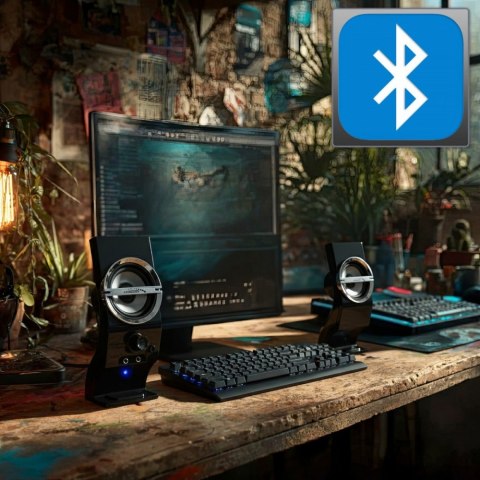 Głośniki komputerowe 6W AC805 USB Black Audiocore