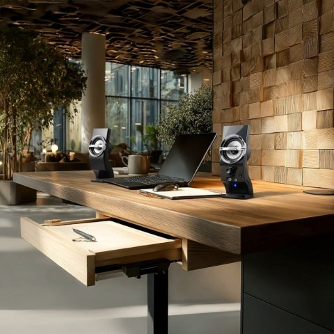 Głośniki komputerowe 6W AC805 USB Black Audiocore