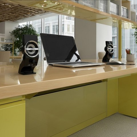 Głośniki komputerowe 6W AC805 USB Black Audiocore