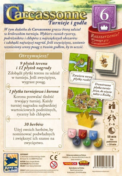 Gra Carcassonne 3 edycja 6. Turnieje i Godła Bard