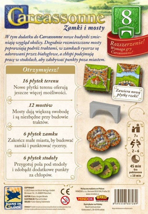 Gra Carcassonne 3 edycja 8. Zamki i Mosty Bard