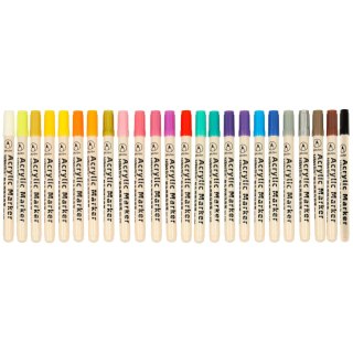 Markery akrylowe do tkanin kamieni pisaki flamastry mazaki wodoodporne DIY 24 szt. Kik Sp. z o. o. Sp. k.