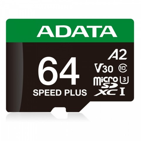 Karta microSD Speed Plus 64GB UHS1 U3 V30 A2 160/140 MB/s Adata
