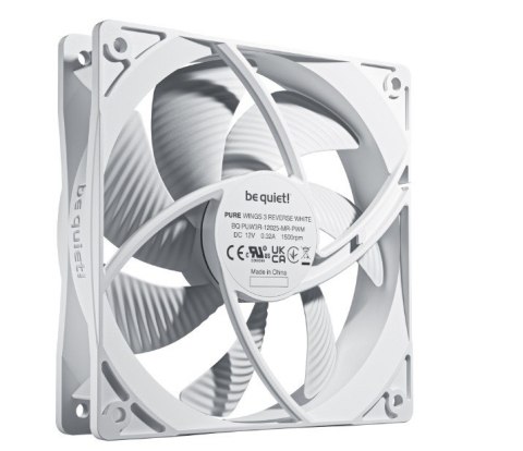 Wentylator Pure Wings 3 120mm PWM Reverse White 3-pak Be quiet!