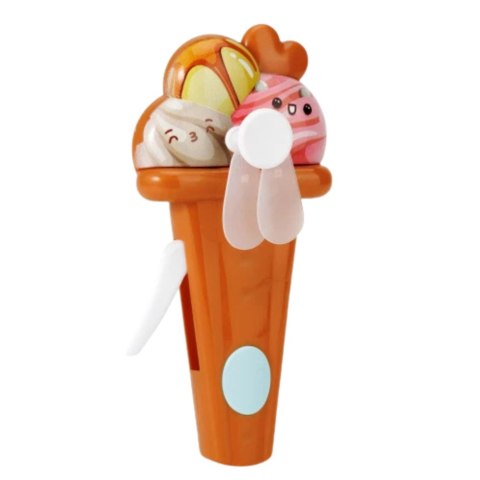 Wiatraczek Wentylator Dla Dzieci Mechaniczny Napęd Lody Mix Kolor LEAN TOYS