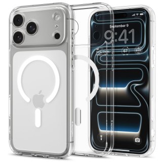 Etui case ochronny na iPhone 17 Pro Ultra Hybrid MagSafe - przezroczysto-białe SPIGEN