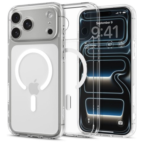 Etui case ochronny na iPhone 17 Pro Ultra Hybrid MagSafe - przezroczysto-białe SPIGEN