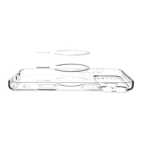 Etui case ochronny na iPhone 17 Pro Ultra Hybrid MagSafe - przezroczysto-białe SPIGEN