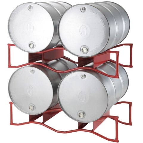 Stojak podstawa na 2 beczki do magazynowania i piętrowania beczek 200L GSG24