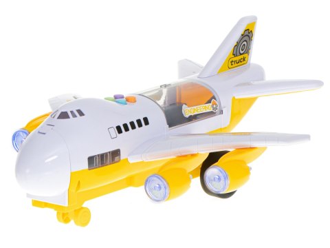 Transporter samolot + 6 aut pojazdy budowlane bok/przód Kik Sp. z o. o. Sp. k.