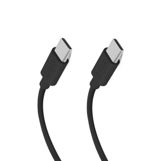 Kabel przewód w oplocie USB-C 60W 1.5m - czarny SBS