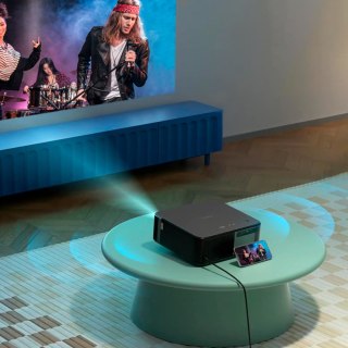 Projektor multimedialny FullHD 1080p LCD z głośnikami JBL WiFi BT K2s - czarny Yaber