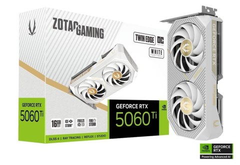 Karta graficzna GeForce RTX 5060 Ti 16GB TWIN EDGE OC GDDR7 128bit biała ZOTAC