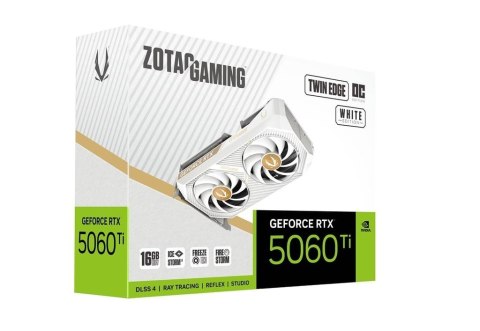 Karta graficzna GeForce RTX 5060 Ti 16GB TWIN EDGE OC GDDR7 128bit biała ZOTAC