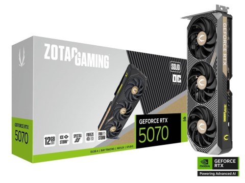 Karta graficzna GeForce RTX 5070 SOLID OC 12GB GDDR7 192bit 3DP/HDMI ZOTAC