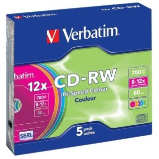 CD-RW 8-12x 700MB 5P SL 43167 Verbatim