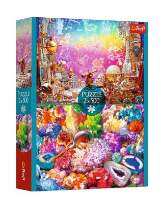 Puzzle - 2x500 - Kosmos i kryształy - Trefl 37499 Trefl Puzzle