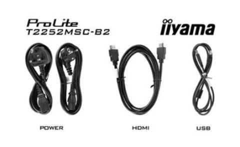 Monitor 22 cale T2252MSC-B2 10 PKT. POJ,IPS,HDMI,DP,2x1W,7H IIYAMA