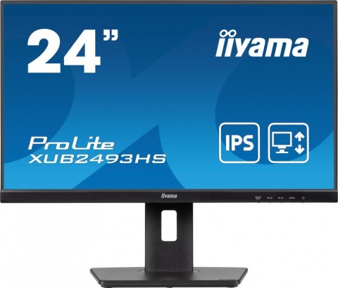 Monitor ProLite 23.8 cala XUB2493HS-B6 A, IPS, HDMI, DP, 2x2W, HAS, 300cd/m2, obrót stopy 120 stopni IIYAMA