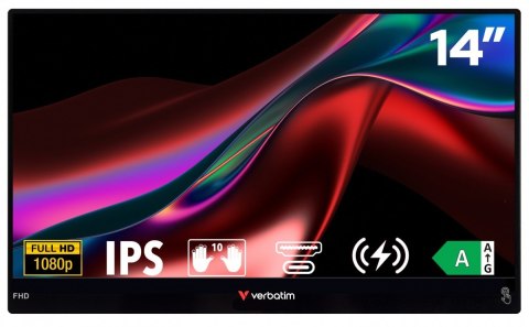 Przenośny monitor dotykowy Light zasilany bezprzewodowo Full HD Verbatim