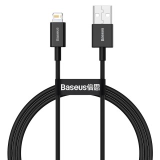 Superior kabel przewód do Iphone USB - Lightning 2.4A 1m czarny BASEUS