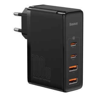 Szybka ładowarka sieciowa GaN2 Pro USB USB-C QC PD 100W czarny BASEUS