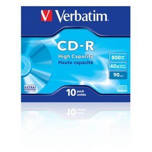 CD-R 40x 80MB 10P JC Extra Protection 43428 Verbatim