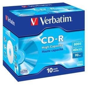 CD-R 40x 80MB 10P JC Extra Protection 43428 Verbatim