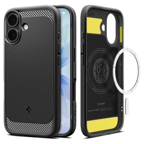 Etui ochronne case na iPhone 17 Rugged Armor Mag MagSafe - czarny mat SPIGEN